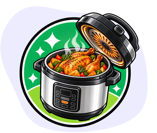 Multicooker forrólevegős sütéssel