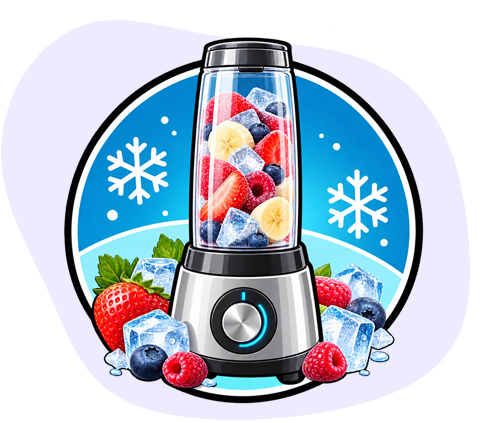 Smoothie készítő fagyasztott gyümölcshöz és keményebb alapanyagokhoz